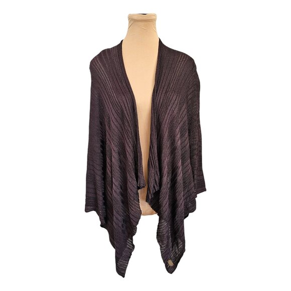 Jasper Conran Dark Brown Sparkle Metallic Cardigan Sz OS - Picture 1 of 7